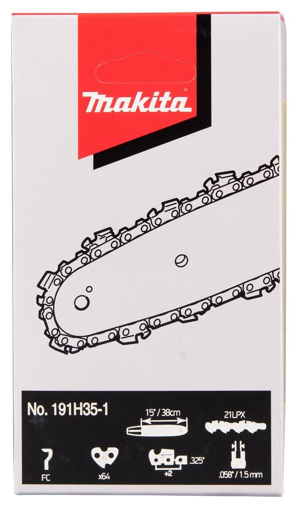 Makita 21LPX, Mikä tahansa tuotemerkki, Full chisel, 76,2 / 8 mm (3 / 8"), 1,5 mm, 38 cm, 4,8 mm