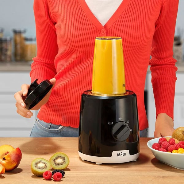 Braun JB1051, Bänkmixer, 1,25 l, Pulsfunktion, Iskrossning, 0,9 m, 600 W