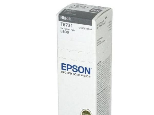 Epson T6731 - 70 ml - svart - original - påfyllnadsbläck - för Epson L1800, L800, L805, L810, L850; EcoTank L1800