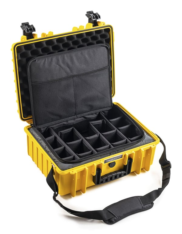 B&W Cases PP.221.TEX, Hård veske, Gult, Polypropylen (PP), Monokromatisk, 21,1 l, -30 - 80 °C