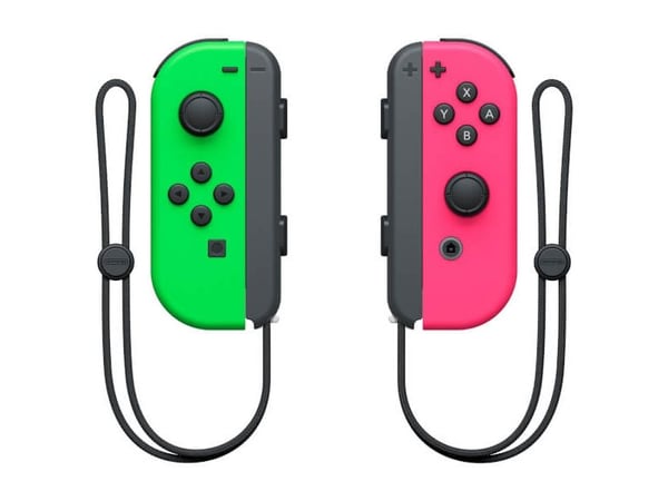 NINTENDO Joy-Con (L)/(R) - Håndkonsoll - trådløs - neongrønt, neonrosa (en pakke 2) - for Nintendo Switch