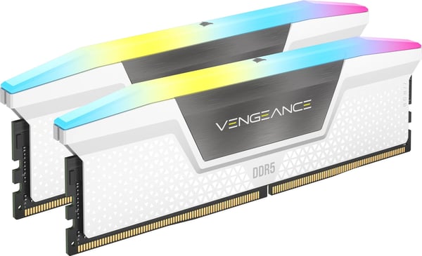 Corsair Vengeance RGB RAM 32 GB DDR5 6000 MT/s CL30 CMH32GX5M2B6000Z30W hvit