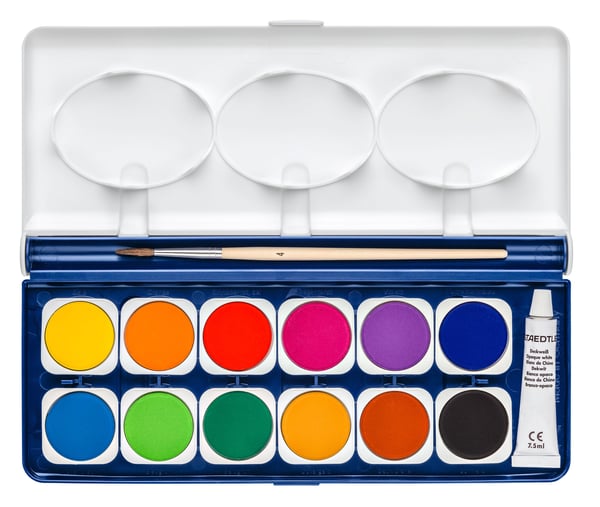 Vandfarver Staedtler Noris® Club 888 med 12 ass. farver