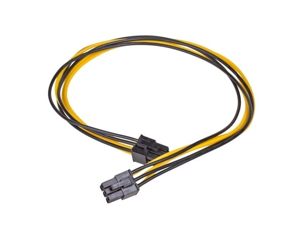 Akyga AK-CA-49 - PCI Express adapterkabel - 6-pins PCIe-strøm (hunn) til 6-pins PCIe-strøm (hunn) - 40 cm