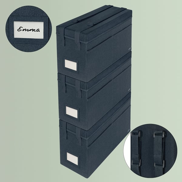Leitz Fabric Storage - Förvaringspåse - 3 utrymmen - sammetsgrå
