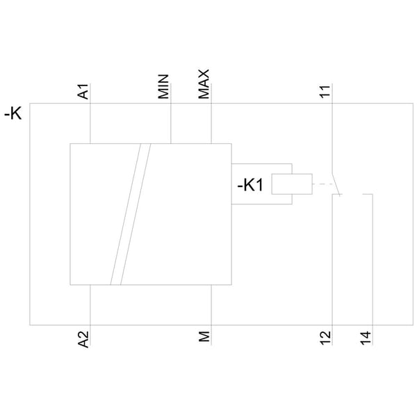Siemensin analoginen 3UG5501-1AW30-tasonvalvontarele AC/DC 1 (3UG55011AW30)