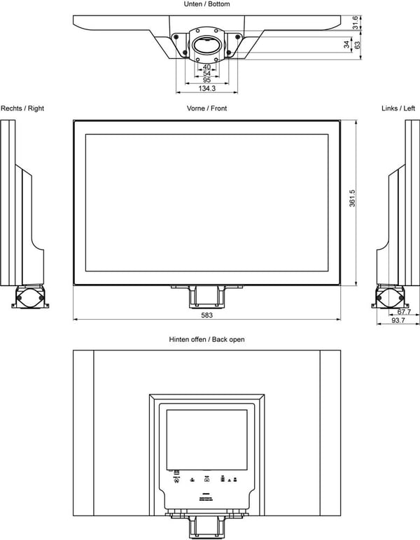 Siemens 6AV7863-7MA14-2NA0, 1080 x 1920 pikseliä, 361 mm, 12 kg, 670 mm, 550 mm, 270 mm