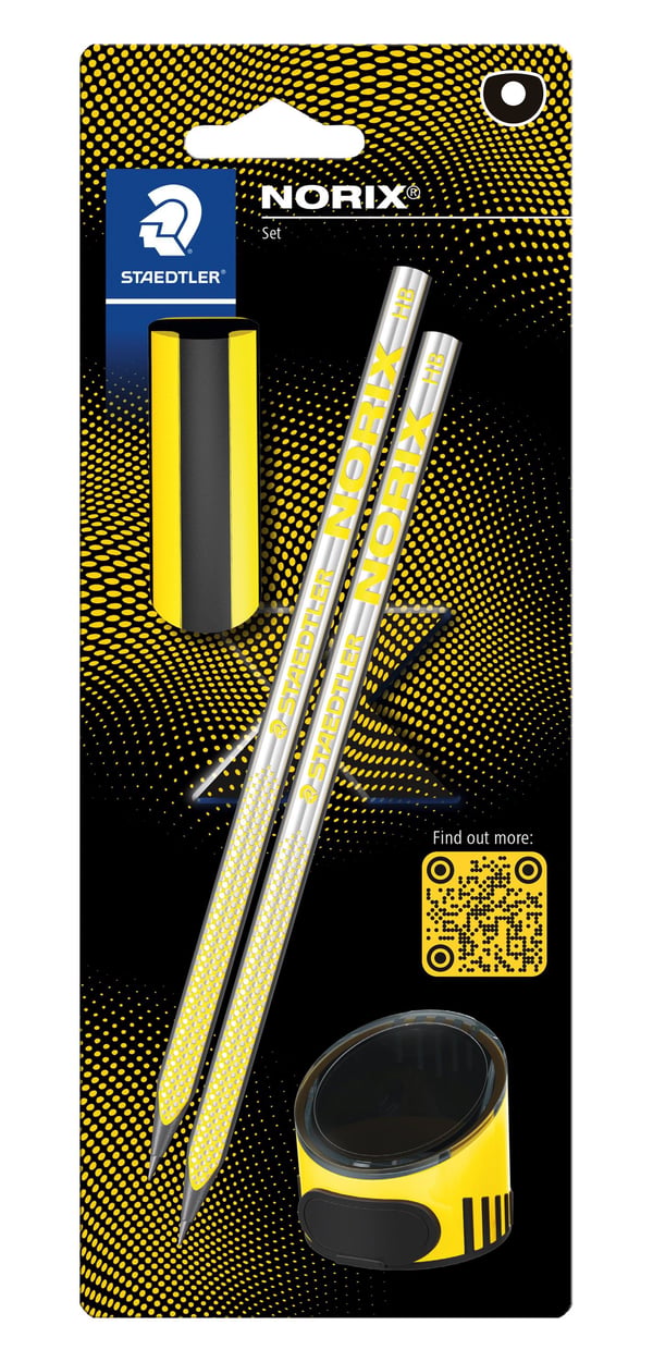 STAEDTLER Blyertspenna Norix HB set gul blister (4)