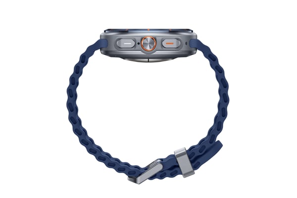 Samsung® | Galaxy Watch Ultra (2025) - Titanium Blue (Navy Blue strap)