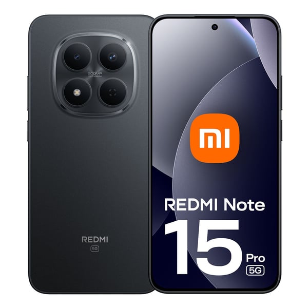 Xiaomi Redmi Note 15 Pro 5G-smarttelefon 256 GB, svart