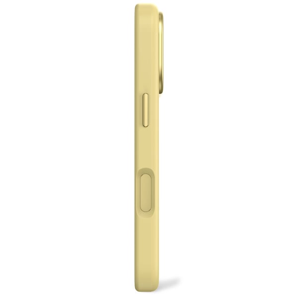 Decoded AntiMicrobial Silicone Backcover - silikoni suojakotelo iPhone 17 Pro yhteensopiva MagSafe yuma keltainen