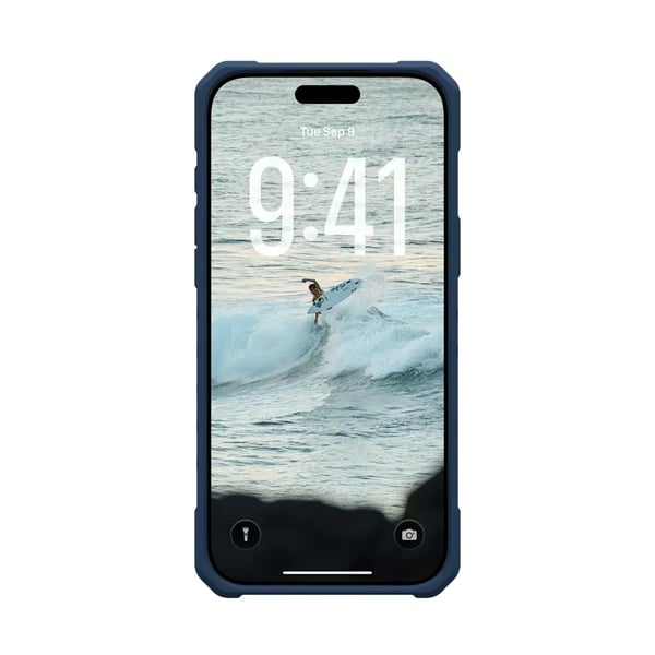Urban Armor Gear Pathfinder MagSafe-deksel og snor til iPhone 17 Pro Max, blå