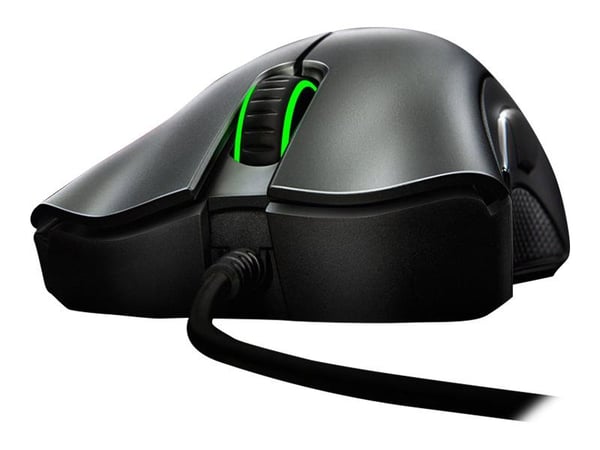Razer DeathAdder Essential - Mus - ergonomisk - högerhänt - optisk - 5 knappar - kabelansluten - USB vit