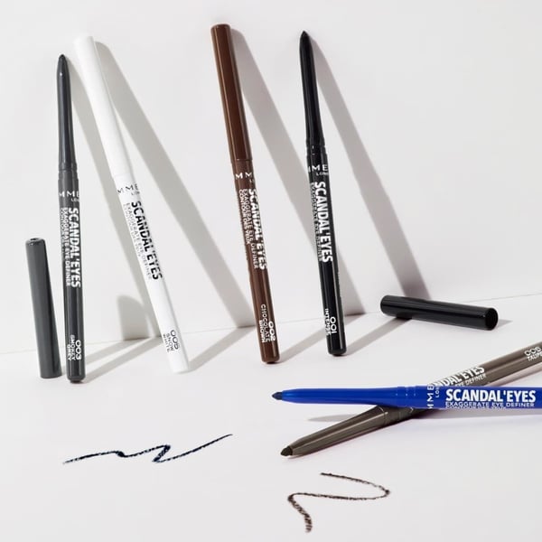 Rimmel Scandaleyes Exaggerate, Kohl, Hvid, Snow White, Blyant, 24 t, Isododecane, Polyethylene, Synthetic Wax, Etylen/Propylen Copolymer, Bis-Digly...