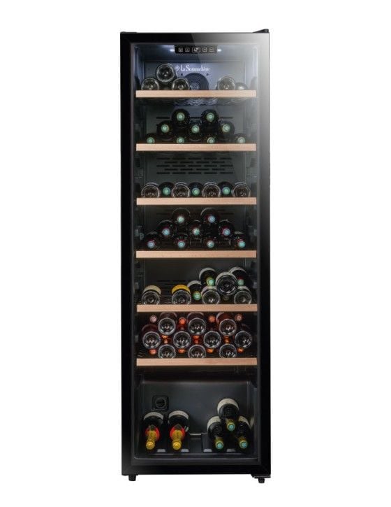 La Sommelière CTVNE147, Vin kjøleskap, Frittstående, 147 flasker, 90 W, G, Svart