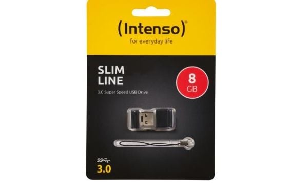 Intenso Slim Line - USB-flashstasjon - 128 GB - USB 3.0 - svart