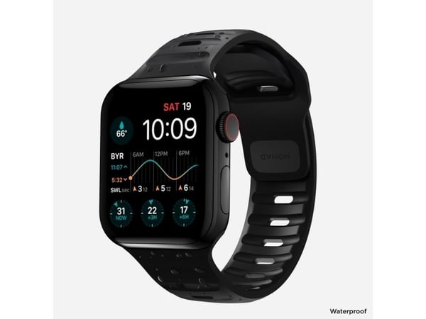 Nomad Sport Strap Apple Watch-armband 49/46/45/44/42 mm vattentätt M/L svart