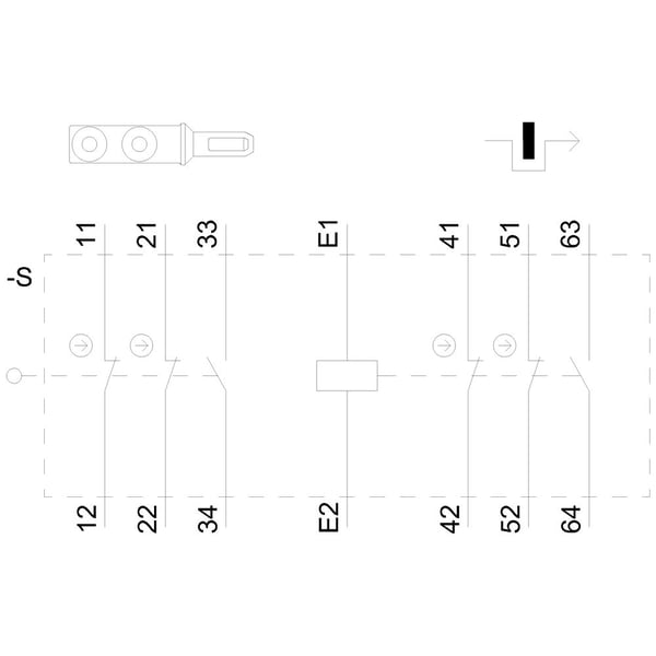 Siemens turva-asentokytkin 3SE5322-0SE23 1 kpl (3SE53220SE23)