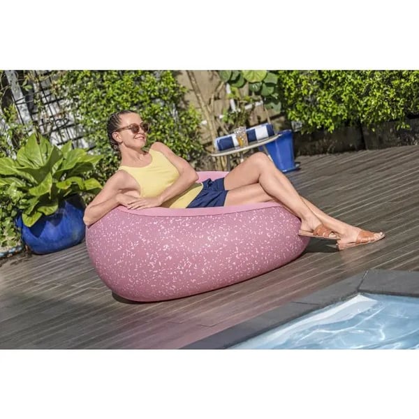Bestway 75155, Vaaleanpunainen, Vinyyli, Velour, 100 kg, 1220 mm, 1220 mm