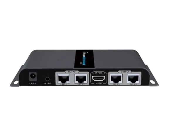Techly IDATA EX-HL41TYP, 3840 x 2160 pikseliä, AV-lähetin ja -vastaanotin, 70 m, Langallinen, Musta, HDCP