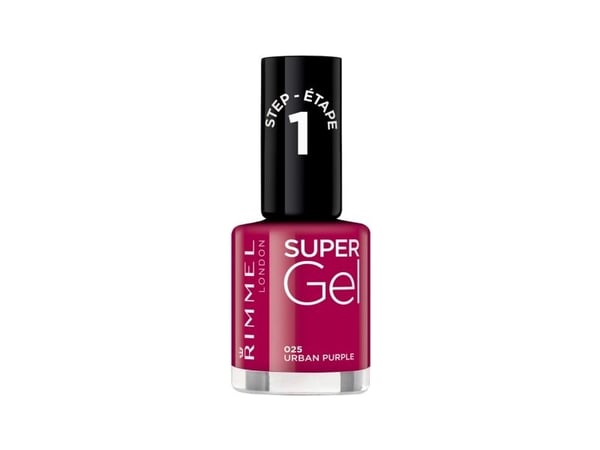 Rimmel London Supergel Kate Nail Lacquer 025 Urban Purple 12ml
