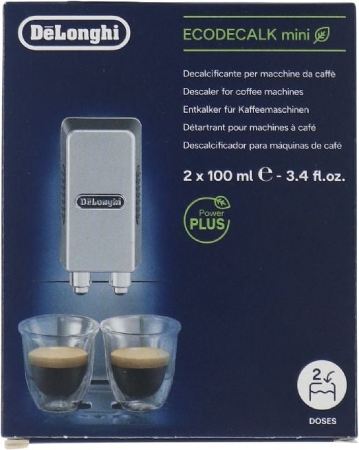 DeLonghi EcoDecalk Mini avkalkingsmiddel - 2 x 100 ml DeLonghi EcoDecalk Mini avkalkingsmiddel - 2 x 100 ml