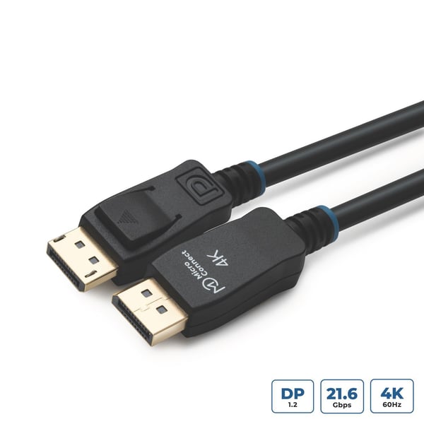 MicroConnect - DisplayPort-kabel - DisplayPort (hann) til DisplayPort (hann) - 1.8 m - svart