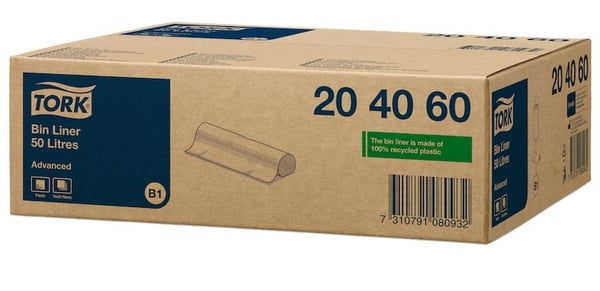 Tork 204060, 50 l, Gjennomsiktig, 25 stykker, 360 mm, 70 mm, 70 mm