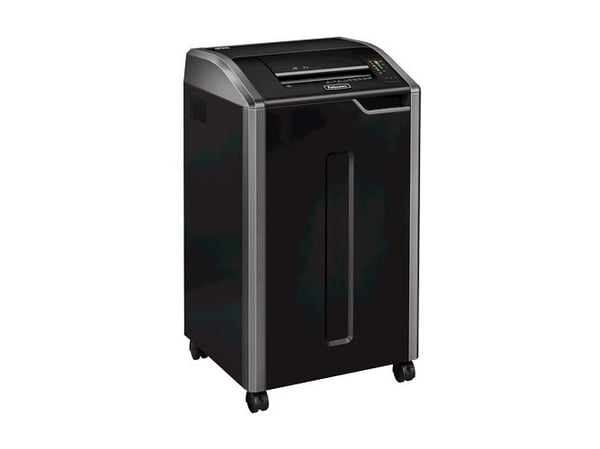 Fellowes 100063597, Mikrokutt-makulering, 1 - 5 mm, 121 l, 5000 ark, 10 ark, Svart