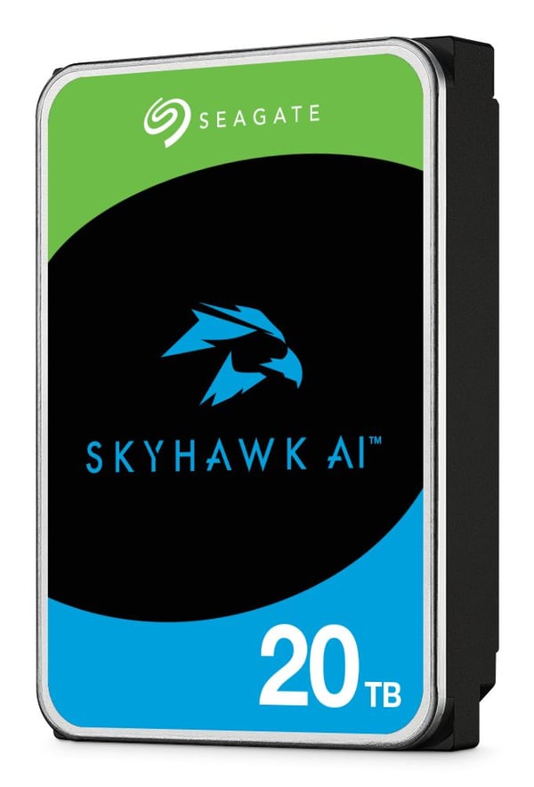 Seagate SkyHawk AI ST20000VE004 - Harddisk - 20 TB - intern - 3.5" - SATA 6Gb/s - buffer: 512 MB - med 3-års Seagate Rescue Data Recovery