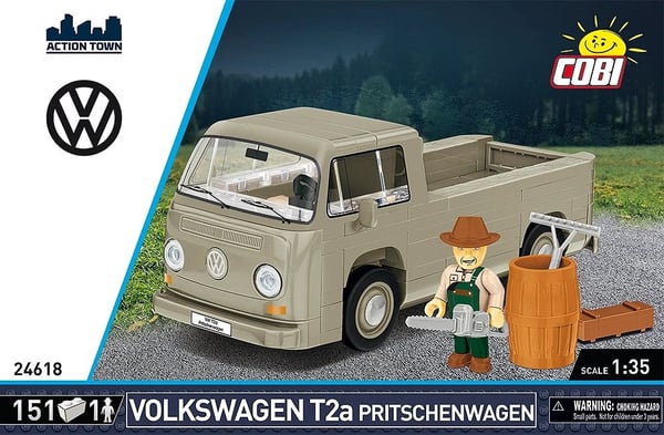 COBI Volkswagen T2a skåpbil (grå, skala 1:35)