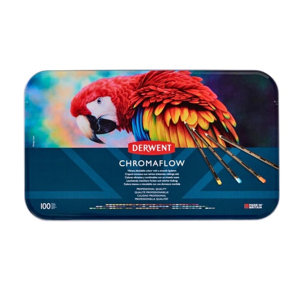 Derwent Chromaflow pencil 100 stk. tinbox