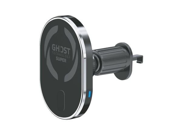Celly Ghost Super - Magnetisk fordonshållare för mobiltelefon - MagSafe, med trådlös laddning - svart
