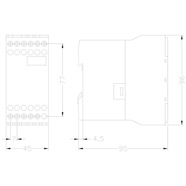 Siemens 3UF19001KA00 3UF1900-1KA00 Busabschlussbaustein 230 V/AC, 54 mm, 102 mm, 112 mm, 278 g, 1 styck