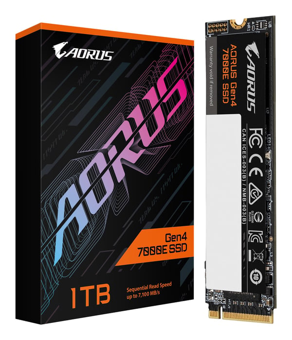 AORUS Gen4 7000E - SSD - 1 TB - intern - M.2 2280 - PCIe 4.0 x4 (NVMe)