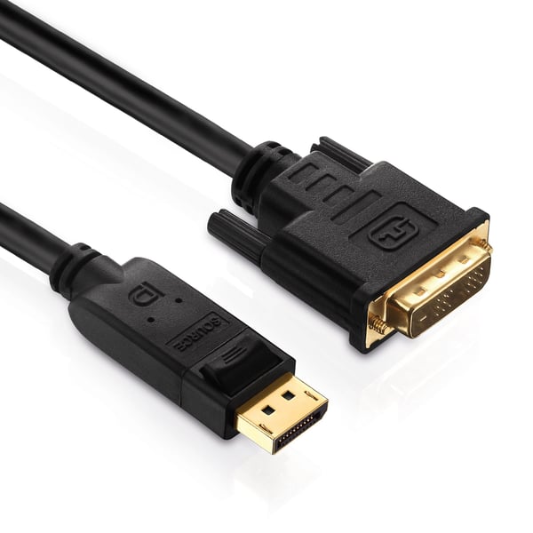Purelink PureInstall PI5200 - DisplayPort-kabel - DisplayPort (hann) til DVI-D (hann) - 1 m - svart
