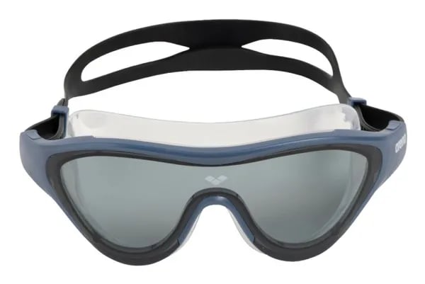 Arena The One Mask, Unisex, Yksi koko, Musta, Sininen, Harmaa, Polykarbonaatti, Läpinäkyvä, Polykarbonaatti