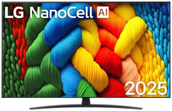 LG 55NANO81A6A - 139 cm LED-televisio, 55 tuumaa, resoluutio: 3 840x2 160 pikseliä, 4K Ultra HD, 4K AI upscaling, Direct LED-taustavalo, High Dynam...