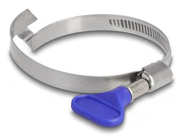Delock Butterfly - Hose clamp - lämplig för 50 - 60 mm hose - blå (paket om 5)