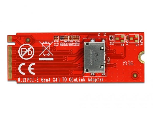 Delock - Grensesnittadapter - M.2 - M.2 NVMe-kort - 64 Gbit/s - PCIe 4.0 x4