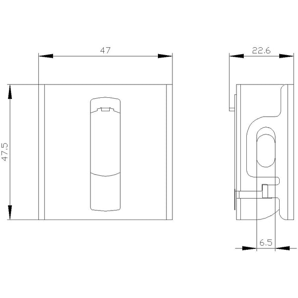 Siemens 3SU1950-0DR80-0AA0 Låsanordning IP66, IP67, IP69/IP69K 1 st