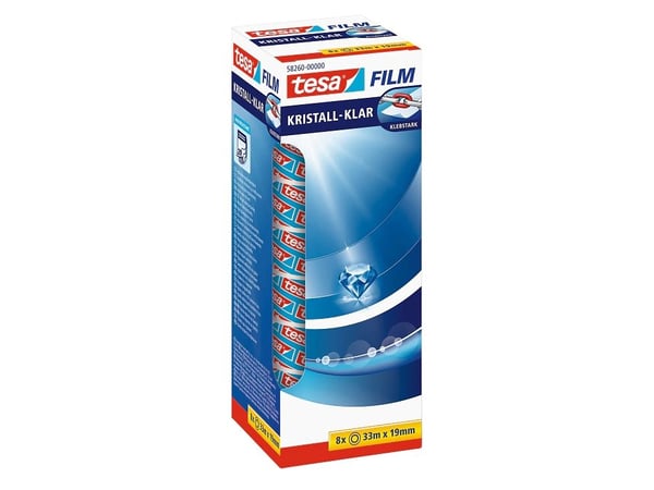 TESA 58260-00000-00, Läpinäkyvä, Koristelu, Polypropeeni (PP), 33 m, 19 mm, 8 kpl
