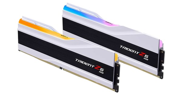 G.Skill Trident Z5 RGB - DDR5 - sats - 32 GB: 2 x 16 GB - DIMM 288-pin - 6000 MHz / PC5-48000 - CL32 - 1.35 V - ej buffrad - on-die ECC - matt vit