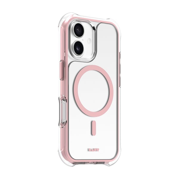 LAUT AERO PROTECT, Suojus, Apple, iPhone 17, 16 cm (6.3"), Vaaleanpunainen, Läpinäkyvä