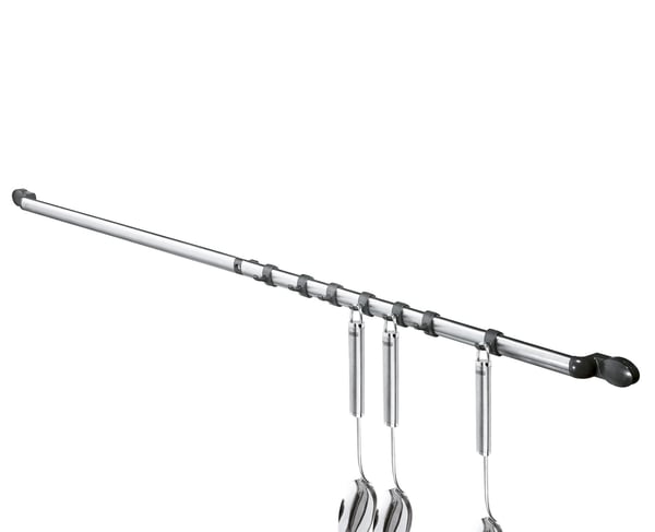 Leifheit 21335, Håndgrepsholder, Sort, Rustfritt stål, Plast, Rustfritt stål, 1 stykker