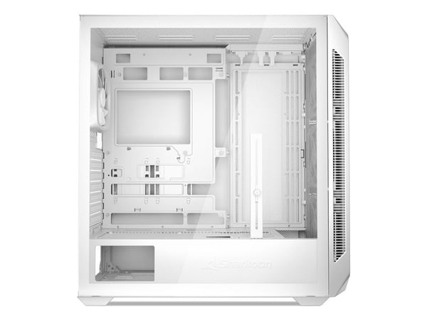 Sharkoon AK5G RGB, Midi Tower, PC, Vit, ATX, micro ATX, Mini-ITX, Multi, Fall fläktar
