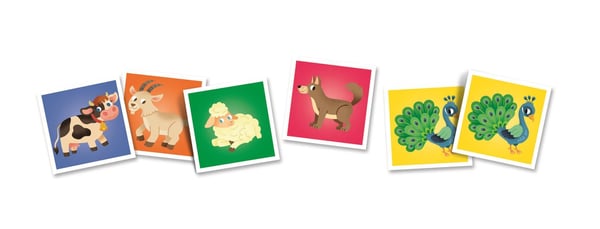 Memo Pocket Farm Animals
