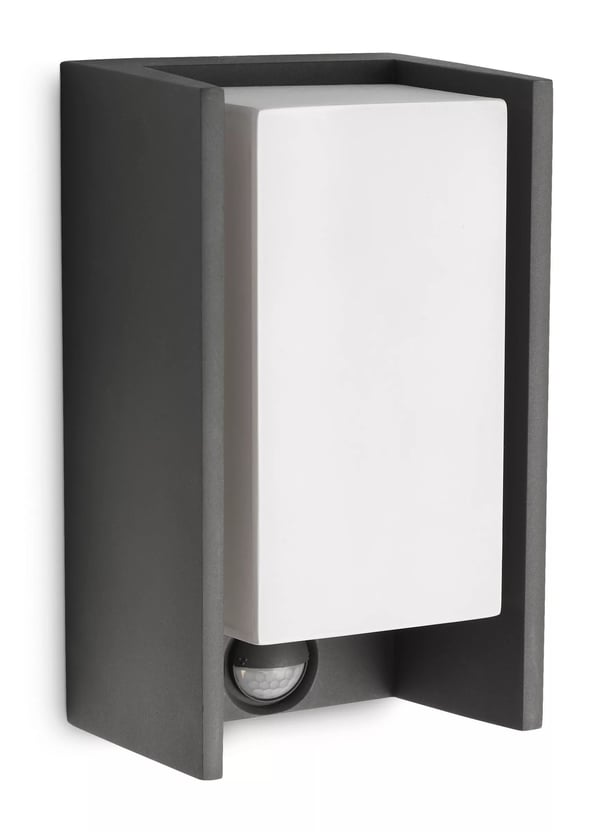 Philips EcoMoods Väggbelysning, Väggbelysning för utomhusbruk, Antracit, Metall, IP44, Terass, Trädgård, II