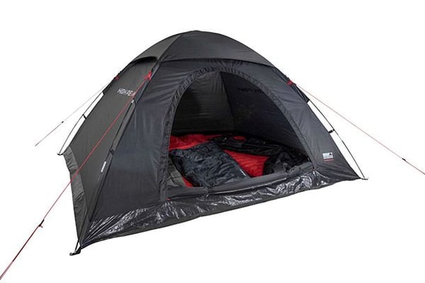 High Peak Monodome XL, Kupoliteltta, 4 henkilö(t), Ilmanvaihto, Vedenkestävät saumat, Musta