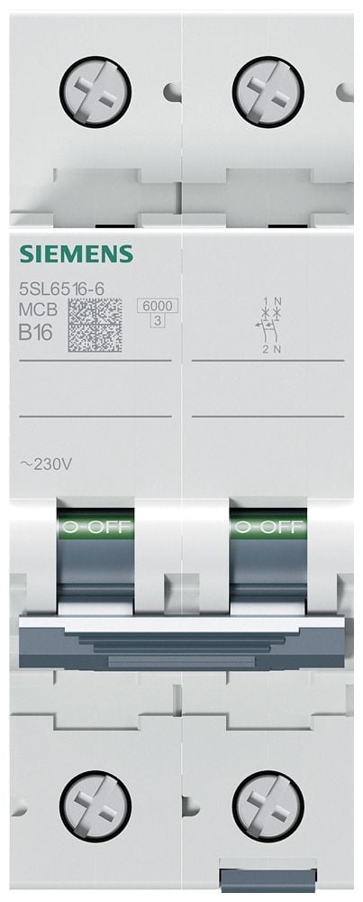 Siemens 5SL65166 5SL6516-6 Ledningssikkerhedsafbryder 16 A 230 V